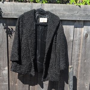 Chic Black Teddy Jacket for Women